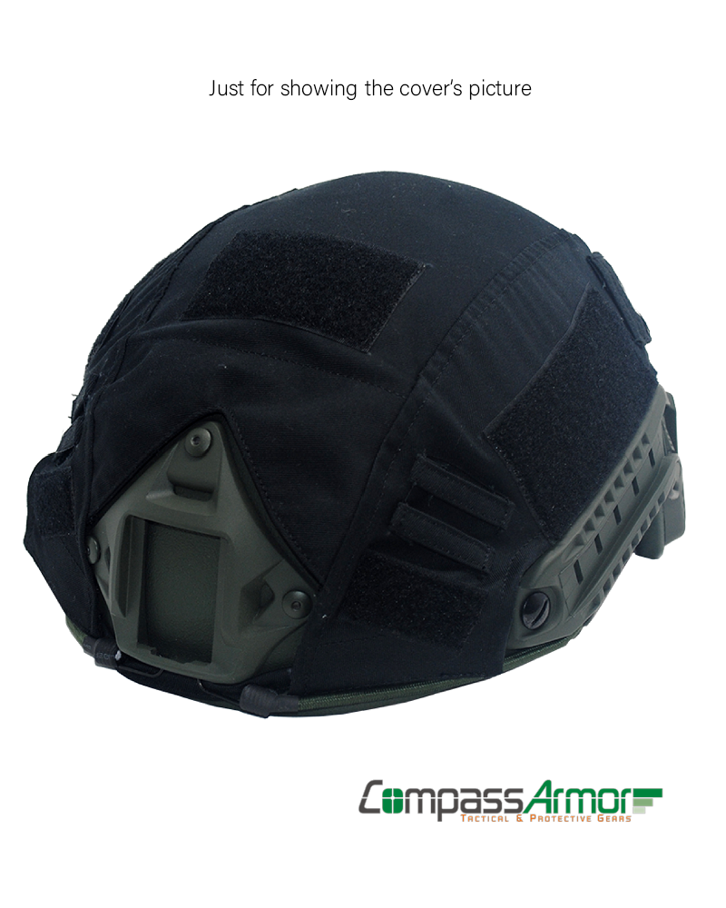 FAST Ballistic High Cut Helmet Anti-bullet Helmet NIJ IIIA Kevlar Core Black