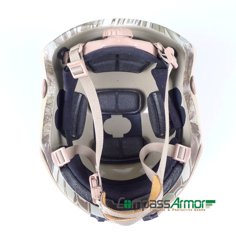 FAST BALLISTIC HIGH CUT HELMET ANTI-BULLET HELMET NIJ IIIA KEVLAR CORE PYTHON COLOR