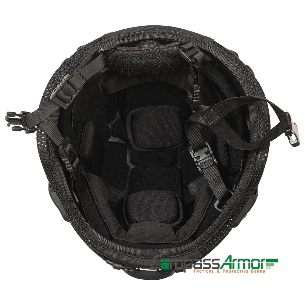 MICH Full Cut Tactical Ballistic Helmet with sides-rails, Cover and NVG mount MICH 2000AT