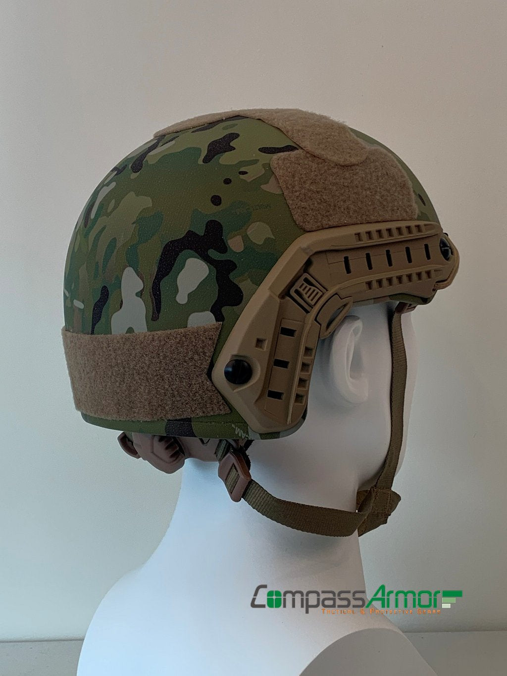 FAST BALLISTIC HIGH CUT HELMET ANTI-BULLET HELMET NIJ IIIA KEVLAR CORE MULTICAM